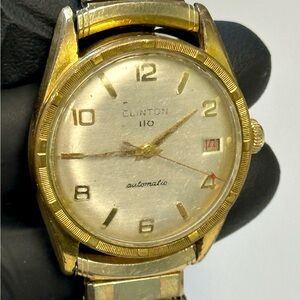 Clinton 110 Automatic 1950’s Cal. AS 1701 Bumper Gold-Tone 34mm Vintage Watch